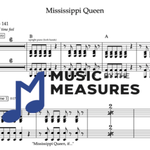 Keyboard Sheet Music for "Mississippi Queen" by Mountain 