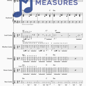 Full Band Sheet Music for "Sultans of Swing" by Dire Straits 