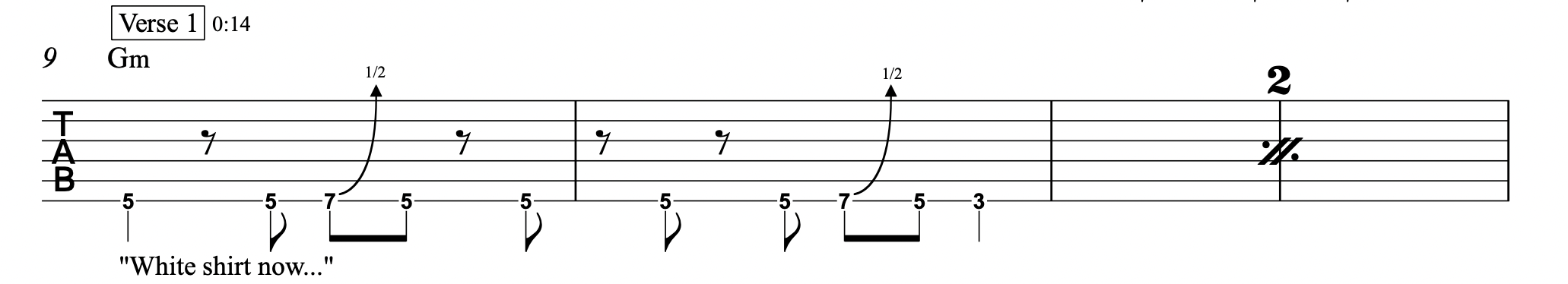 bad guy - Billie Eilish - Lead Guitar Tablature 