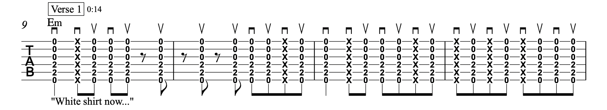bad guy - Billie Eilish - Acoustic Strum Guitar Tablature 