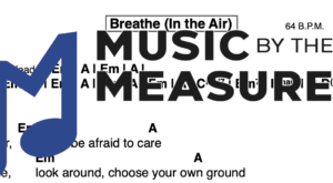Lead Sheet for "Breathe (In the Air)" by Pink Floyd