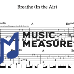 Rhythm Guitar Tablature for "Breathe (In the Air)" by Pink Floyd