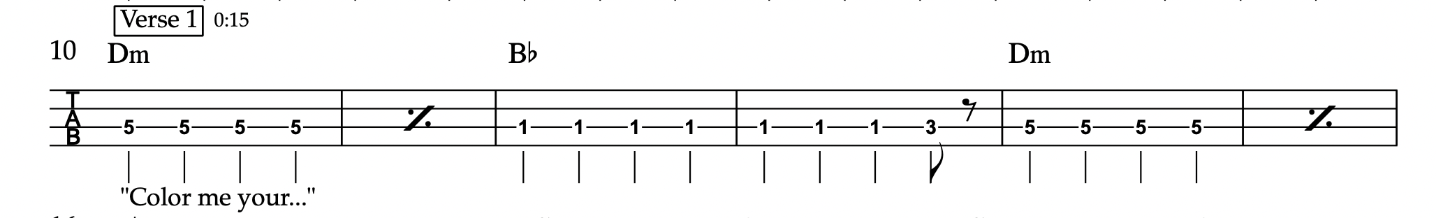 Call Me - Blondie - Bass Guitar Tablature 