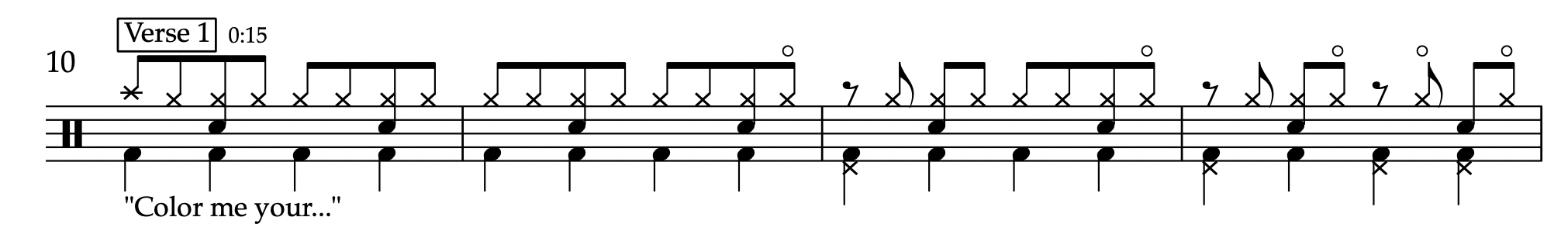 Call Me - Blondie - Drum Sheet Music