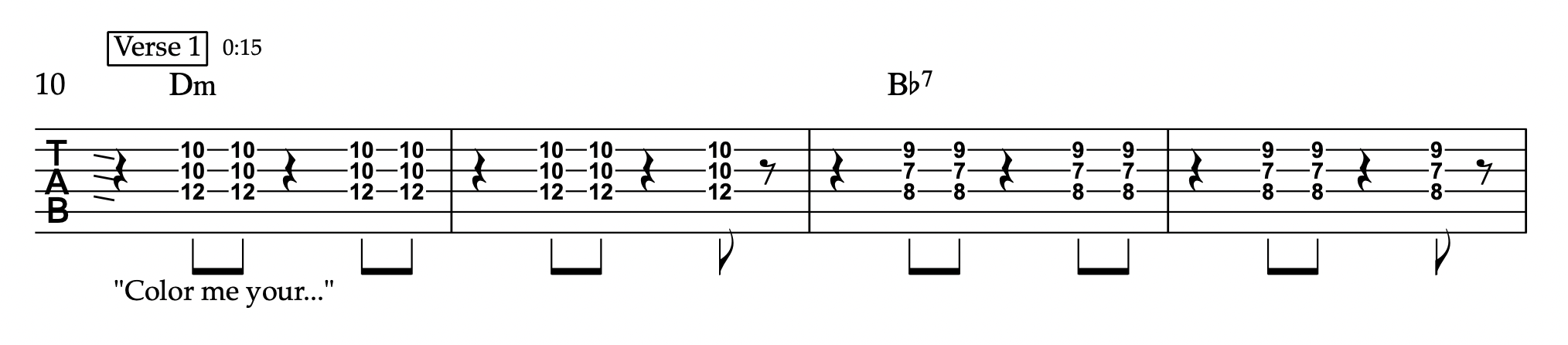 Call Me - Blondie - Rhythm Gutiar Tablature 
