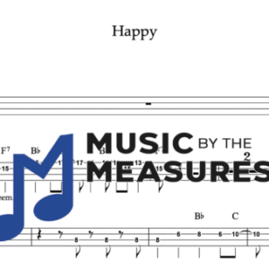 Bass Guitar Tablature for "Happy" by Pharrell Williams