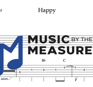 Rhythm Guitar Tablature for "Happy" by Pharrell Williams