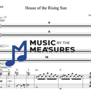 Keyboard Sheet Music for "House of the Rising Sun" by The Animals