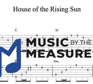 Rhythm Guitar Tablature for "House of the Rising Sun" by The Animals