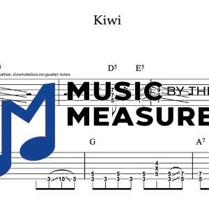 Lead Guitar Tablature for "Kiwi" by Harry Styles