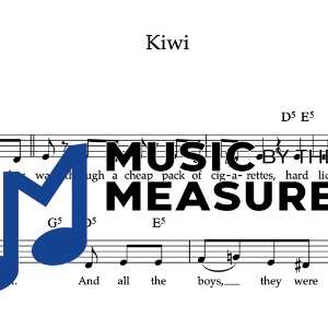 Melody Sheet Music for "Kiwi" by Harry Styles
