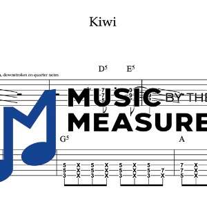 Rhythm Guitar Tablature for "Kiwi" by Harry Styles