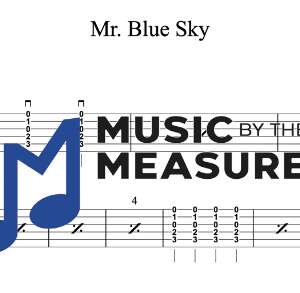 Strum Guitar Tablature for "Mr. Blue Sky" by Electric Light Orchestra