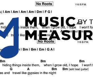 Lead Sheet for "No Roots" By Alice Merton