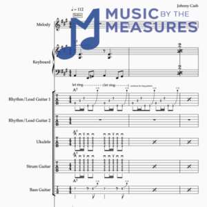 Full Band Sheet Music for "Rusty Cage" by Johnny Cash