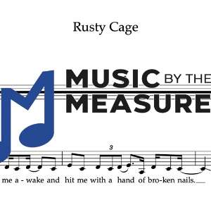 Melody Sheet Music for "Rusty Cage" by Johnny Cash