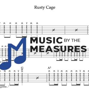 Strum Guitar Tablature for "Rusty Cage" by Johnny Cash