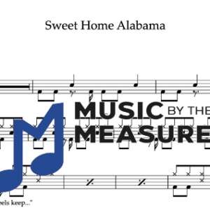 Drum Sheet Music for "Sweet Home Alabama" by Lynyrd Skynrd