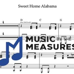 Keyboard Sheet Music for "Sweet Home Alabama" by Lynyrd Skynrd
