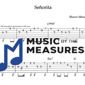 Lead Guitar Tablature for "Señorita" by Shawn Mendes & Camila Cabello 