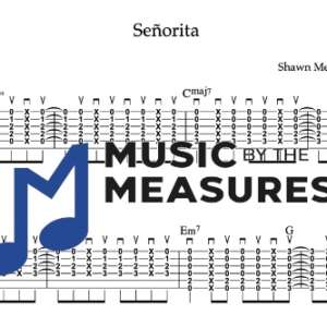 Strum Guitar Tablature for "Señorita" by Shawn Mendes & Camila Cabello 