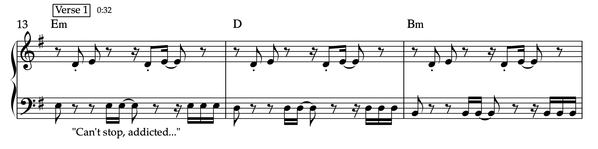 Can't Stop - Red Hot Chili Peppers - Keyboard Sheet Music