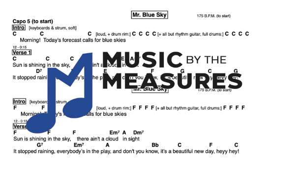 Mr. Blue Sky - Electric Light Orchestra - Lead/Chord Sheet