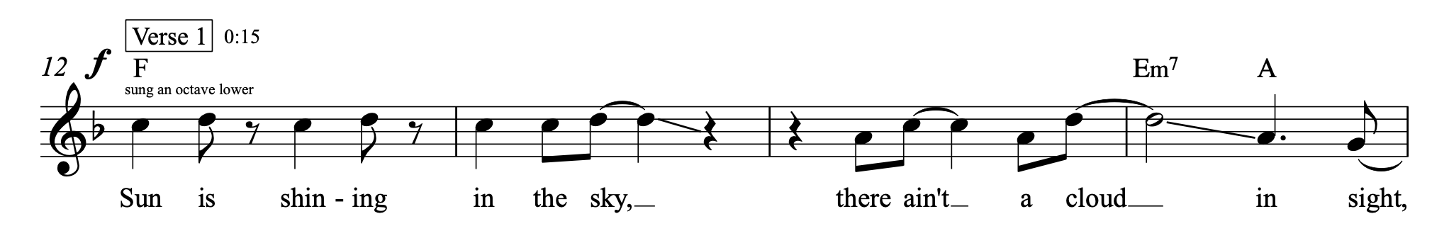 Mr. Blue Sky - Electric Light Orchestra - Melody Sheet Music