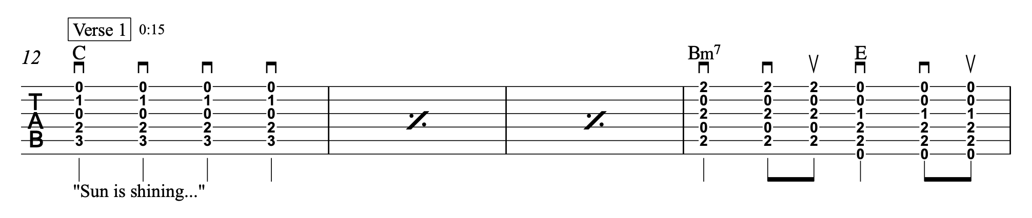 Mr. Blue Sky - Electric Light Orchestra - Strum Guitar Tablature 