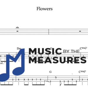 Bass Guitar Tablature for "Flowers" by Miley Cyrus