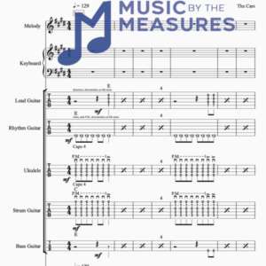 Full Band Sheet Music for "Just What I Needed" by The Cars
