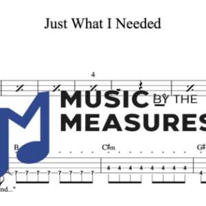 Bass Guitar Tablature for "Just What I Needed" by The Cars