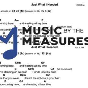 Lead Sheet for "Just What I Needed" by The Cars