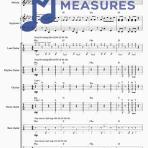 Full Band Sheet Music for "Misery Business" by Paramore