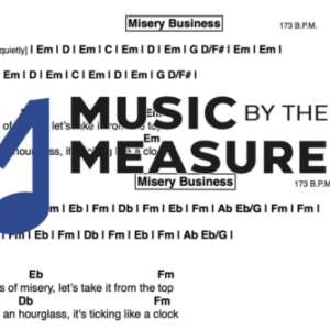 Lead Sheet for "Misery Business" by Paramore
