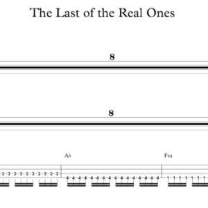 Bass Guitar Tablature for "The Last of the Real Ones" by Fall Out Boy.