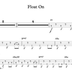 Bass Guitar Tablature for "Float On" by Modest Mouse