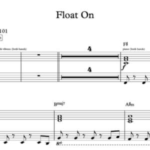 Keyboard Sheet Music for "Float On" by Modest Mouse