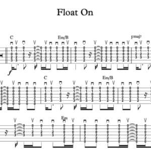 Strum Guitar Tablature for "Float On" by Modest Mouse