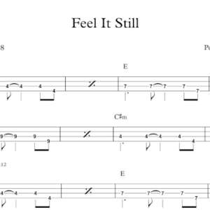 Bass Guitar Tablature for "Feel It Still" by Portugal, The Man.