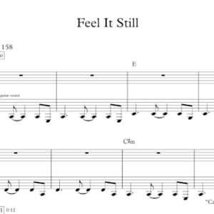 Keyboard Sheet Music for "Feel It Still" by Portugal, The Man.