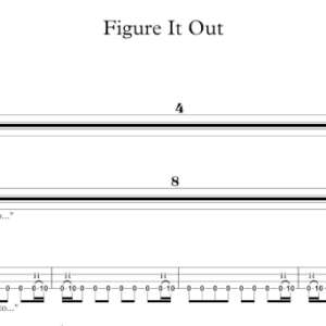 Bass Guitar Tablature for "Figure It Out" by Royal Blood.