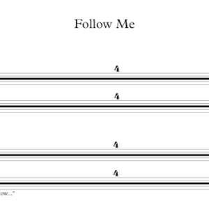 Keyboard Sheet Music for "Follow Me" by Uncle Kracker.