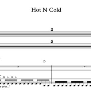 Keyboard Sheet Music for "Hot N Cold" By Katy Perry