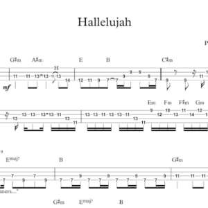 Bass Guitar Tablature for "Hallelujah" by Panic! At The Disco.
