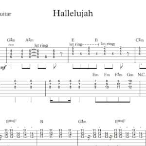 Lead Guitar Tablature for "Hallelujah" by Panic! At The Disco.