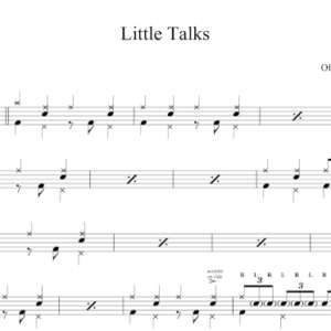 Drum Sheet Music for "Little Talks" by Of Monsters and Men.