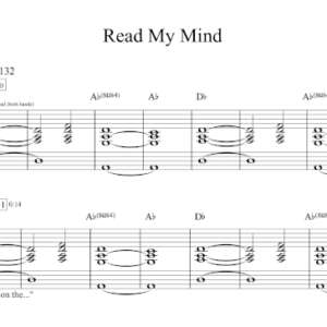 Keyboard Sheet Music for "Read My Mind" by The Killers.