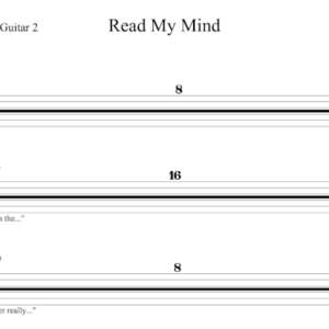 Lead Guitar 2 Tablature for "Read My Mind" by The Killers.