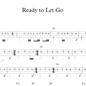 Bass Guitar Tablature for "Ready to Let Go" by Cage the Elephant.